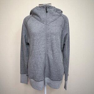 THE NORTH FACE Gray French Terry Full Zip Hoodie Sweatshirt Jacket Women's L